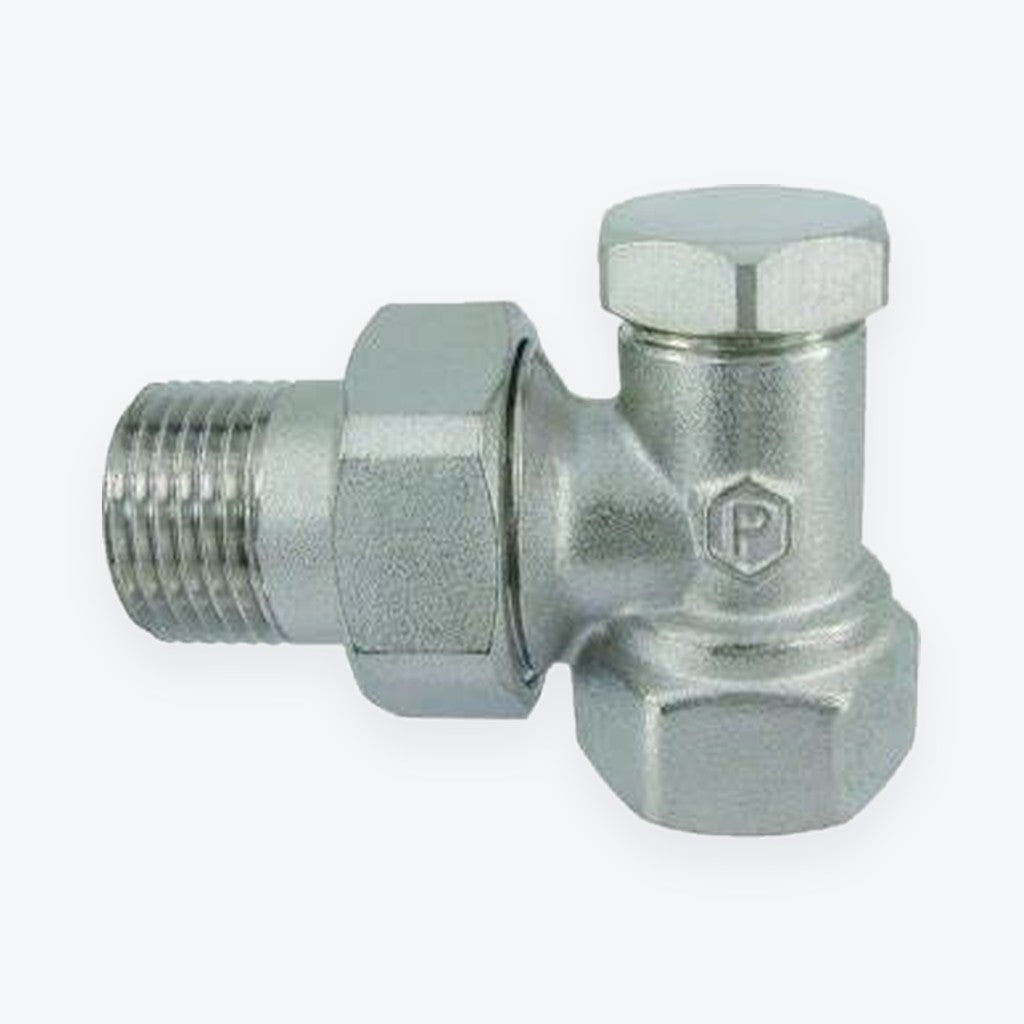 Radiatorverschraubung in Eckform, 1/2″