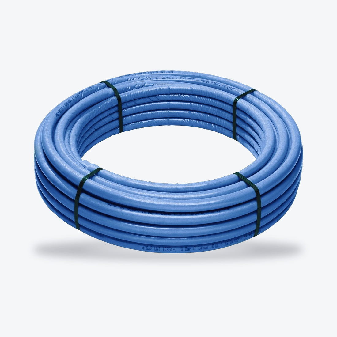 Alu-Verbundrohr mit 6 mm Vorisolierung in Blau, auf der Rolle