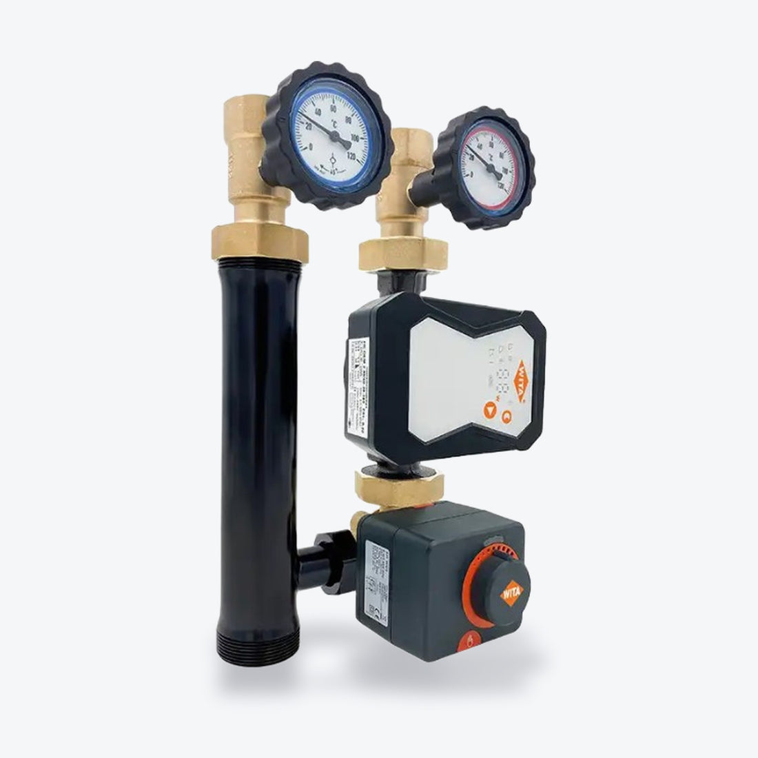 WITA Heizkreisstation SM-W mit Pumpe, Mischventil und Thermometern