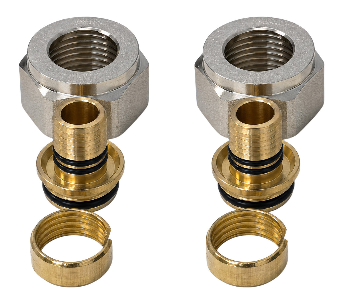 Klemmringverschraubung 16 mm mit 3/4″ Eurokonus für Verbundrohr, Ansicht 2