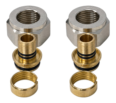 Klemmringverschraubung 16 mm mit 3/4″ Eurokonus für Verbundrohr, Ansicht 2