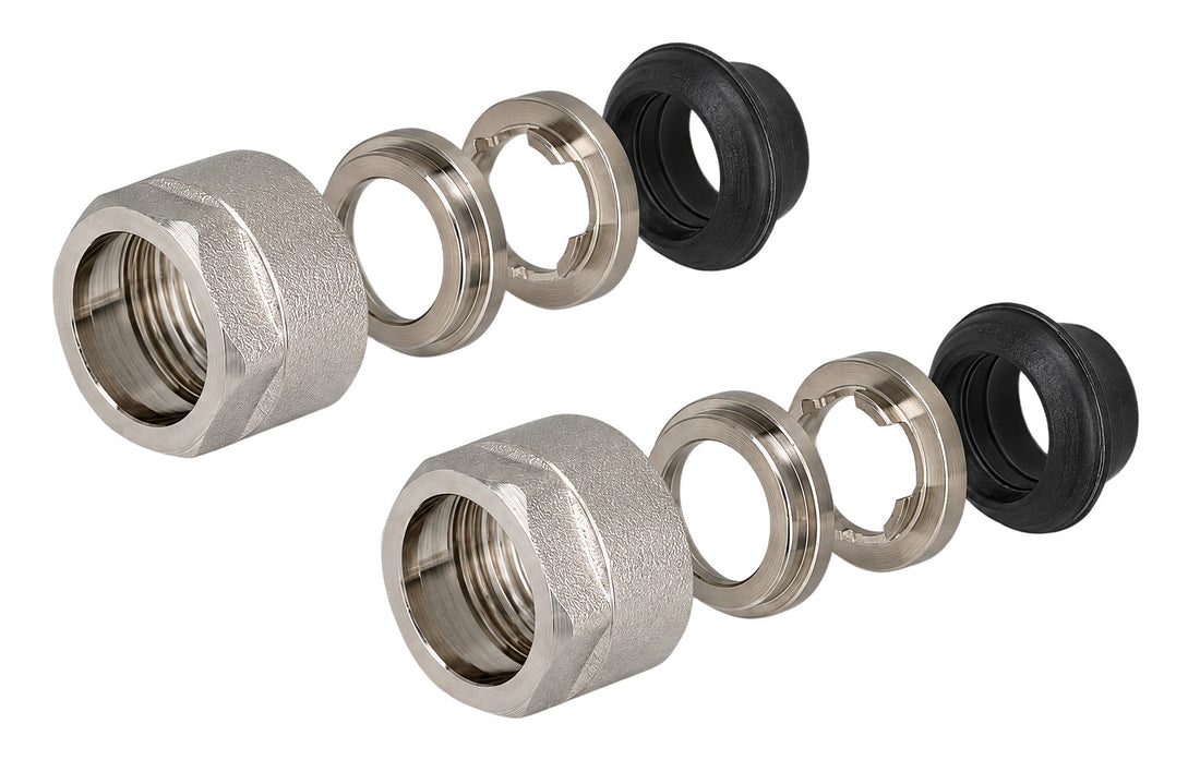 Klemmringverschraubung 15 mm mit 3/4″ Eurokonus für Kupferrohr