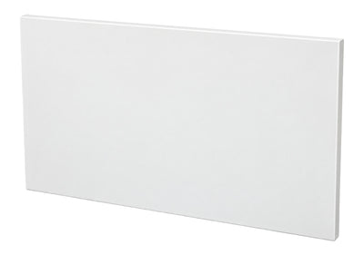 Plan-Abdeckplatte weiss, Dreiviertel-Ansicht